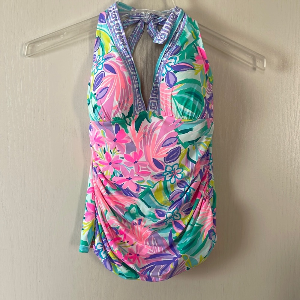Lilly Pulitzer Halter Tankini It was all a dream Size 4